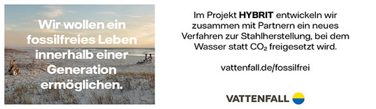 Anzeige: Vattenfall – Motiv Hybrit-Beach
