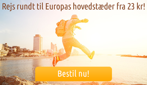 Rejse rundt i Europas hovedstad fra 23 kr!