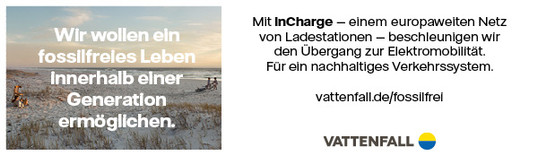 Anzeige: Vattenfall – InCharge-Beach