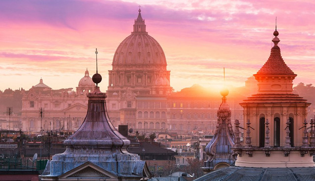 Sonnenaufgang über Rom 