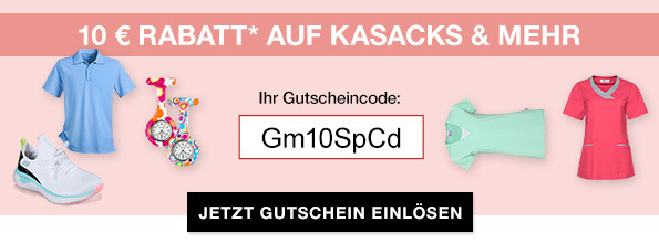 10 € RABATT* AUF KASACKS & MEHR | Ihr Gutscheincode: Gm10SpCd