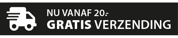 Nu gratis verzending vanaf 20 euro