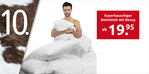 Superbauschiger Bettinhalt mit Mikrofaser-Bezug