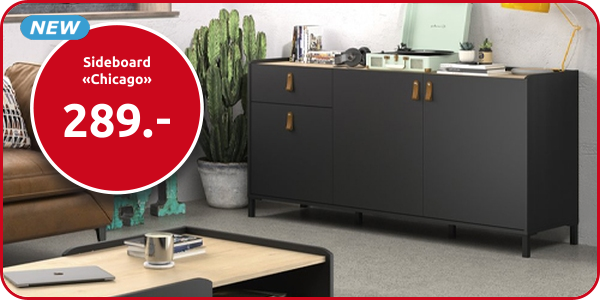 Sideboard «Chicago», 3 Türen + 1 Schublade, B 160 cm