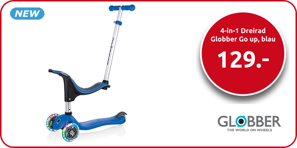 4-in-1 Dreirad Globber Go up, blau