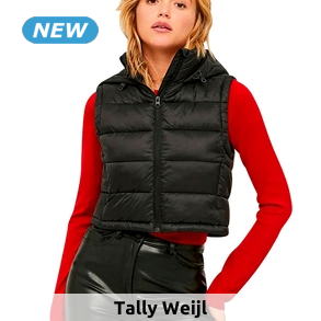 TALLY WEiJL Gilet, wattiert, schwarz