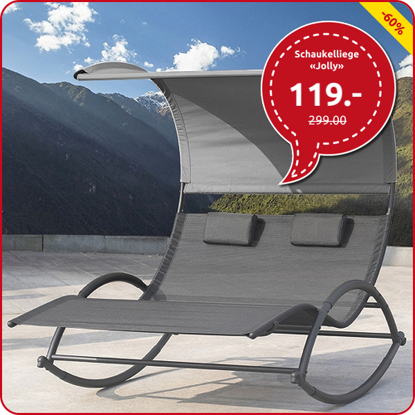 Schaukelliege «Jolly», grau