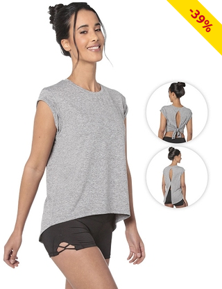 T-Shirt sehr stretchig, grau