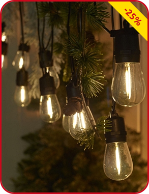 Solar Lichtkette, 10 Glühlampen