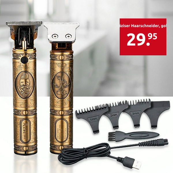 Ultra präziser Haarschneider, goldfarben