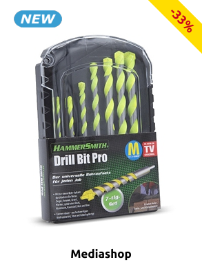 Universal-Bohraufsätze «Hammersmith Drill Bit Pro», Set, 7-teilig