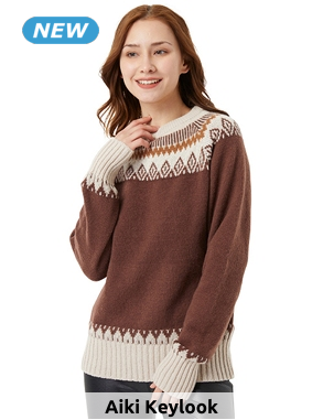 Pullover «Iris», braun/beige