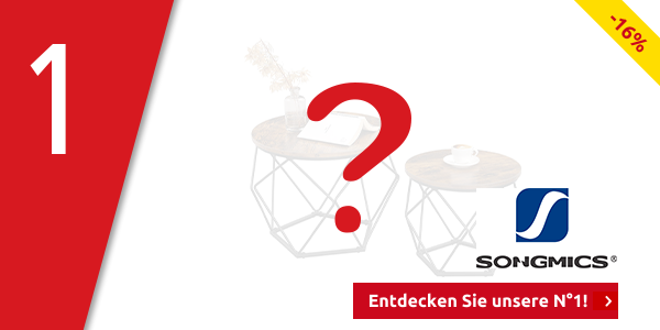 SONGMICS 2er-Set Beistelltische «Indus», schwarz