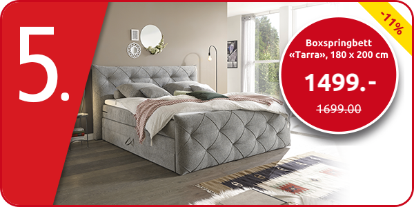 Boxspringbett «Tarra», 180 x 200 cm