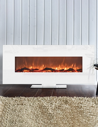 LED-Kamin «XXL», weiss