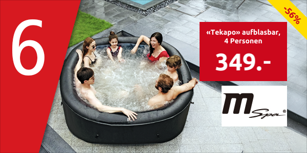 MSpa «Tekapo» aufblasbar, 4 Personen, 108 Jet-Düsen
