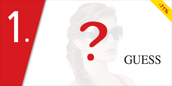 GUESS Damen-Sonnenbrille, abgestuft