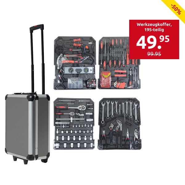 Werkzeugkoffer, 195-teilig
