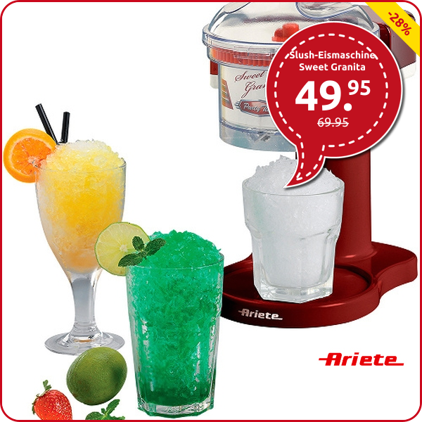 Slush-Eismaschine Sweet Granita im Nostalgie-Look