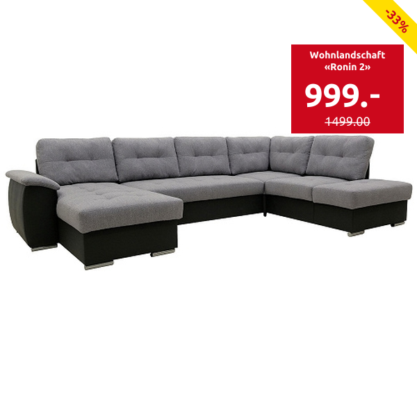 Wohnlandschaft «Ronin 2» mit Gästebettfunktion