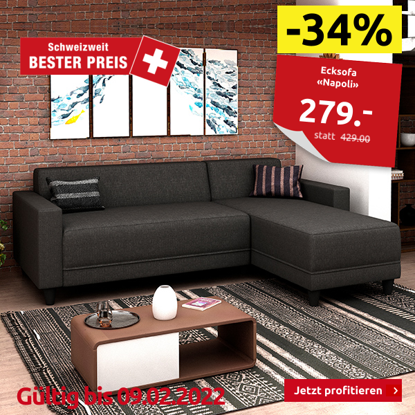 Ecksofa «Napoli», B 197 cm