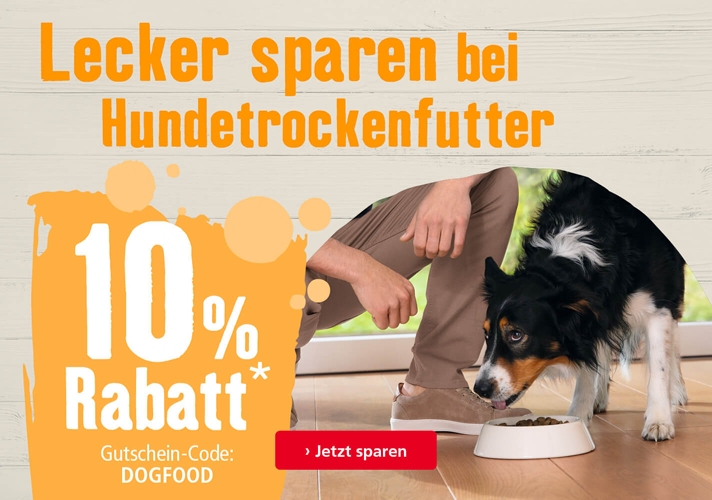 10% Rabatt auf Trockenfutter!