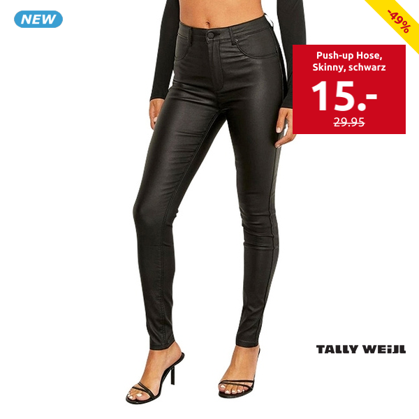 TALLY WEiJL Push-up Hose, Skinny, schwarz