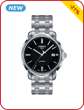 Herrenuhr, Armband aus Edelstahl, silberfarben/schwarz