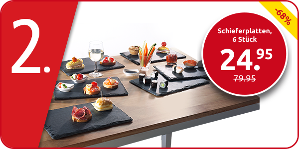 Schieferplatten, 6 Stück