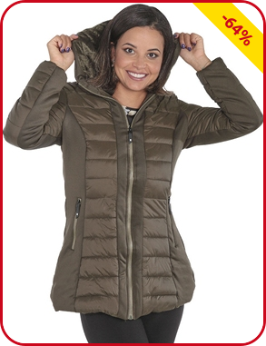 Jacke mit Wattierung, oliv