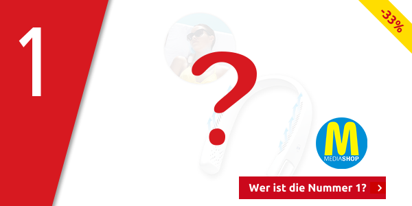 Tragbarer Nackenventilator «Cool 2 Go», Länge verstellbar 15 - 42 cm