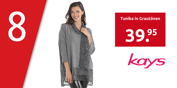 Tunika in Grautönen