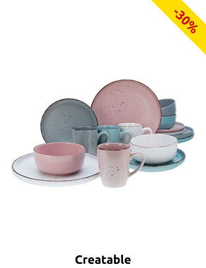 CreaTable Tafelservice «Modern Fas», 16-teiliges Set für 4 Personen