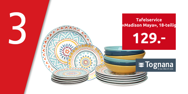 Tognana Tafelservice «Madison Maya», 18-teilig, für 6 Personnen
