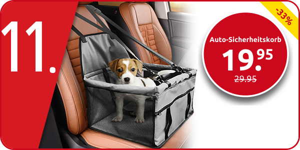 Auto-Sicherheitskorb Hund, grau