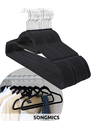 Samt-Kleiderbügel, 20 Stück