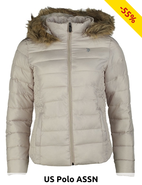 US Polo ASSN Damenjacke, perlweiss