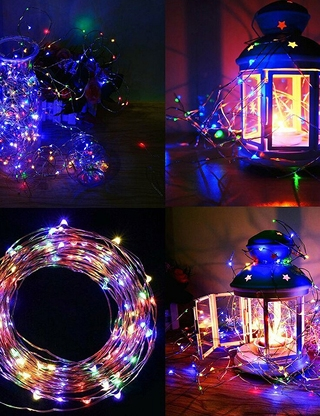 Solar-Girlande «Polaris», 300 LEDs, 32 m