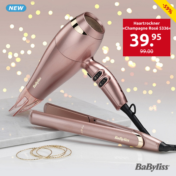BaByliss Haartrockner «Champagne Rosé 5336», 2100 W