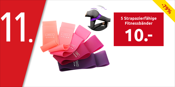 5 Strapazierfähige Fitnessbänder, 5 Widerstandsstufen