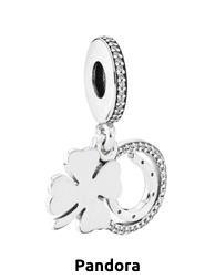 Pandora Anhänger «Kleeblatt», Silber/Zirkonen