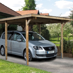 Einzelcarport weka 606 Gr. 1 300 x 500 cm kesseldruckimprägniert