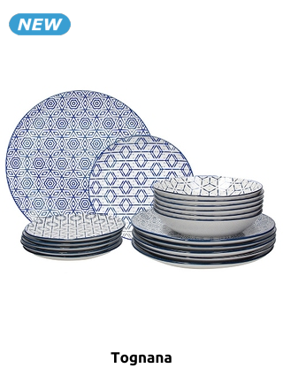 Tognana Kombiservice «Down Town», 18-teilig für 6 Personen