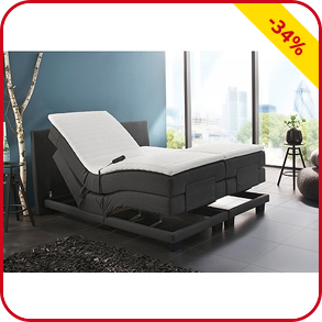 Boxspringbett «Elektrisch S», wendbare Matratze weich/fest, 180 x 200 cm