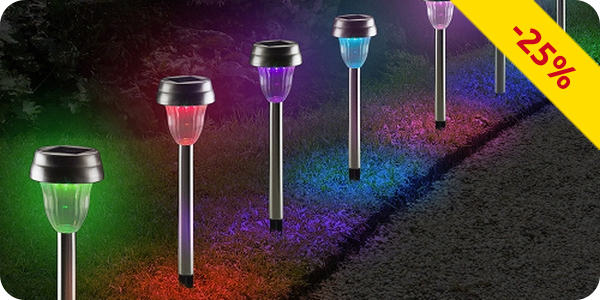 Solarlampen «Multicolor», 10 Stück