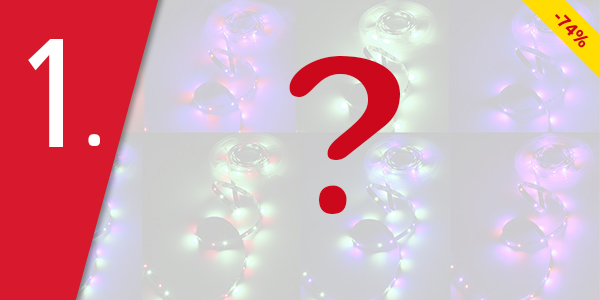 Extraflaches LED-Band mit Lichteffekten, 180 LEDs, 3 m