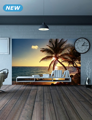 Deko-Tapete «Strand», 180 x 300 cm