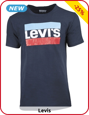Levis Herren T-Shirt, navy