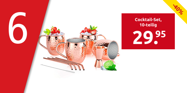 Cocktail-Set «Moscow Mule», 10-teilig
