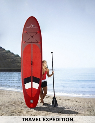 TRAVEL EXPEDITION Stand up Paddle «Expert» aufblasbar, 320 x 76 x 15 cm